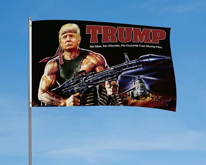 Rambo Trump Flag 3x5