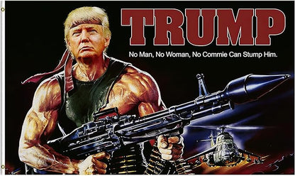 Rambo Trump Flag 3x5