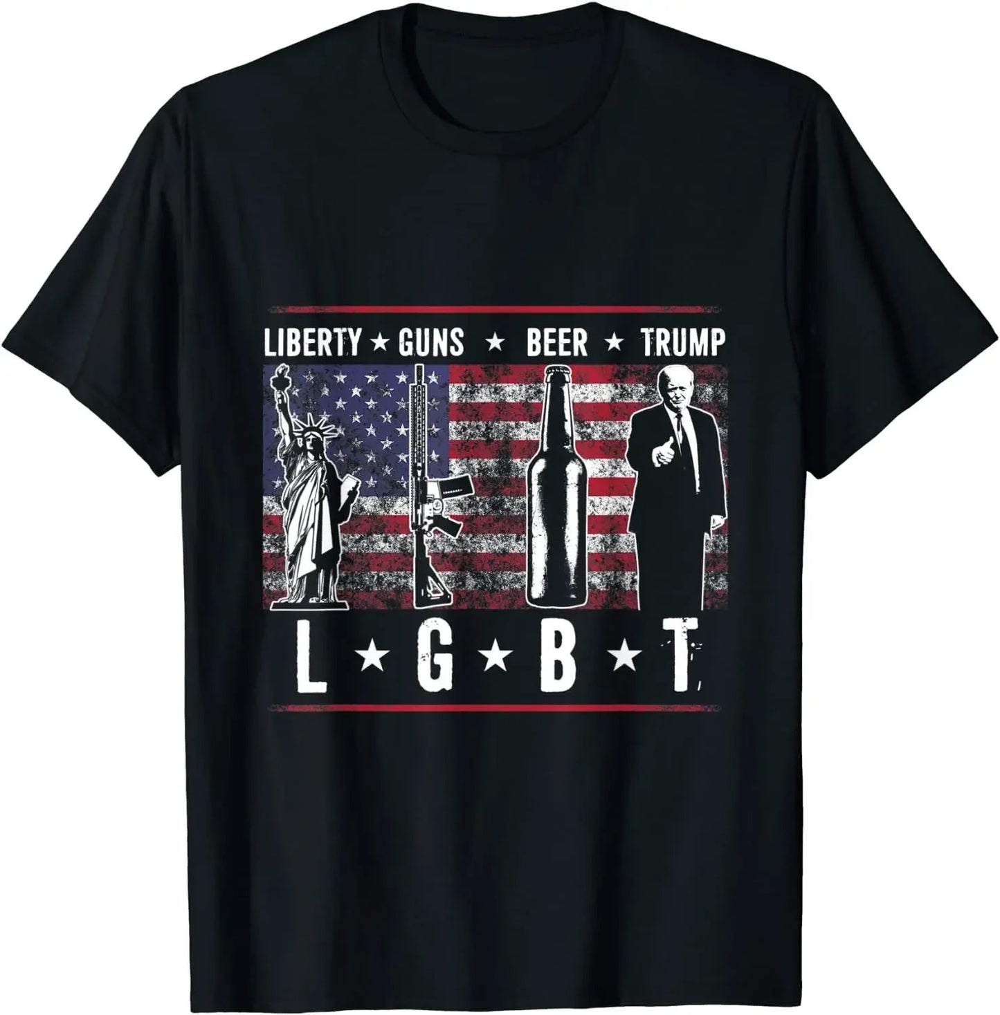 "Liberty, Guns, Beer, Trump" Shirt