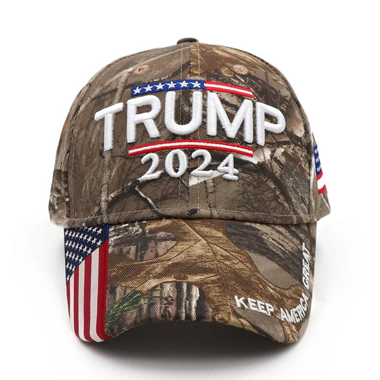 Camo "Trump 2024" Hat